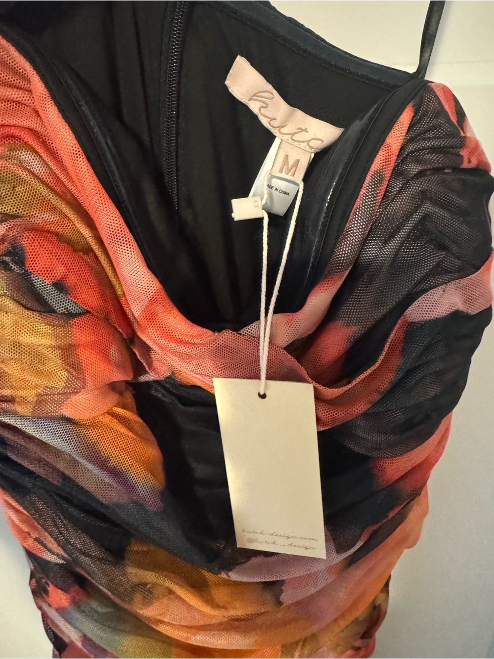 Hutch bonni dress Strapless Floral Ruched Maxi Dress drop waist - Picture 10 of 11